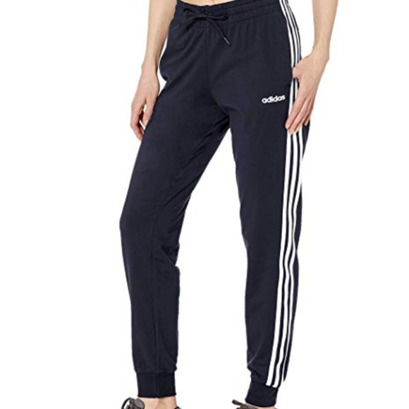 womens adidas three stripe joggers